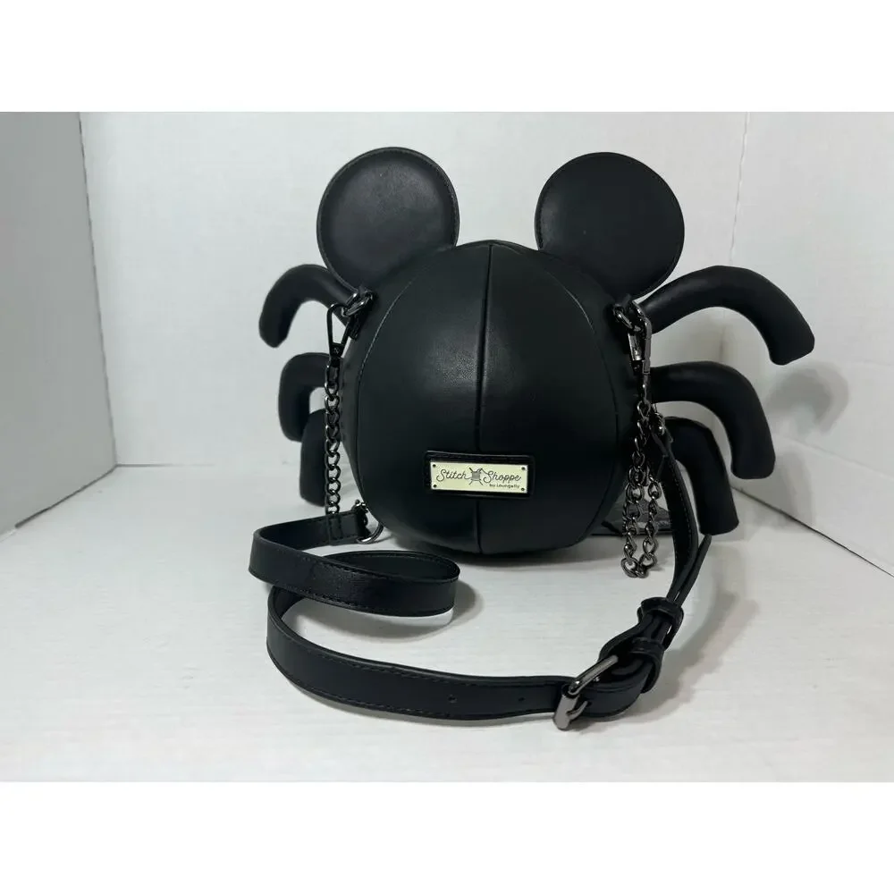 NWT Stitch Shoppe by Loungefly Disney Mickey Mouse spider Halloween bag / purse - Picture 3 of 8